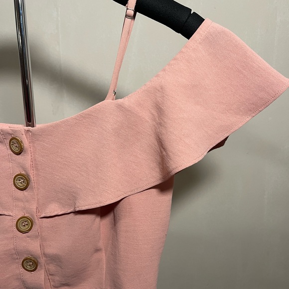 Lulu's button front crop top - Picture 2 of 6